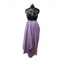 Lavender drape skirt- top.