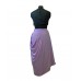 Lavender colorful machine embroidery blouse with black cut dana highlights. and lavender crepe - drape skirt.