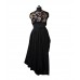 BLACK MULTI COLOR DRAPE ENSEMBLE