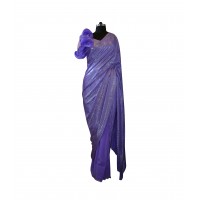 Lavender Powersholuder Sari