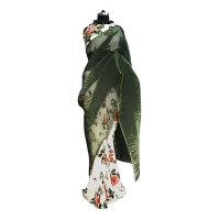 Green crush pallu sari