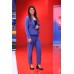 Reema  Malhotra in Blue power- suit  by designer Vidhi Verma