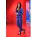 Reema  Malhotra in Blue power- suit  by designer Vidhi Verma